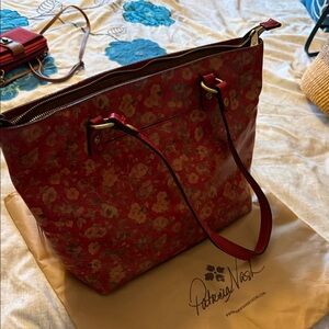 Patricia Nash Red and Yellow Floral Tote